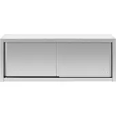 Expondo RVS wandkast - 160 x 45 cm