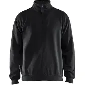 Blakläder Sweatshirt met halve rits 35871169 | Zwart | Maat 6XL - 7330509834473