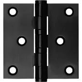 Axa kogellagerscharnier zwart 76x76mm RVS