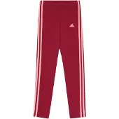 Adidas Legging Kinderen Essentials 3-Stripes Leggings Rood - Maat 140cm
