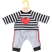 Zapf Poppenkleding Dolly Moda sport-outfit gestreept, 39-46 cm