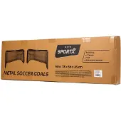 Sportx Metalen Voetbaldoel set 2 goals 78x56x45cm