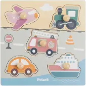 PolarB Houten Voertuigen Puzzel 44069