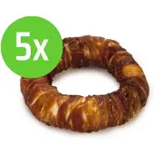 Beeztees Culinair Kauwring met Eend - 19 cm - hondensnack - 5 Verpakkingen