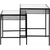 Nordal Rona tafel set met glazenblad