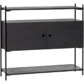 Hubsch Kast hout/metaal - zwart
