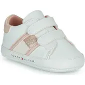 Tommy Hilfiger Pantoffels - Klittenband - White/Blue - - 18 - Pantoffels