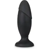 Anal Adventures Platinum Rocket - grote buttplug - zwart