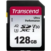 Transcend TS64GSDC340S SDXC-kaart 128 GB A1 Application Performance Class, A2 Application Performance Class, v30 Video Speed Class, UHS-Class 3 Schokbestendig,