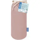 Velfont - Respira - Luxe Waterdichte Matrasbeschermer en Hoeslaken - 2-in-1 - Ademend en Zacht - Organisch katoen - 140x200cm - Licht Roze
