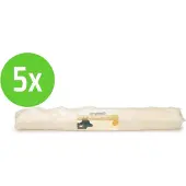 Beeztees Rawhide Staaf Wit 37,5 cm - hondensnack - 5 verpakkingen