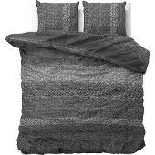 Dreamhouse Bedding Dreamhouse Flanel Dekbedovertrek Gradient Antraciet-200x200/220