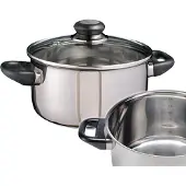 Huismerk Premium Kookpan Met Glazen Deksel - 20 cm