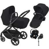 Cybex Kinderwagen Balios S 2 in 1 Deep Black Frame Black