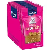 Vitakraft Crispy Crunch - Dental Malt - Cat Snack - Anti Haarbal - 8 x 60 g