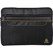 Exacompta Laptophoes Exactive, voor 1 laptop of tablet tot 13,3″, 1 vak met rits, waterdichte polyester stof, zwart
