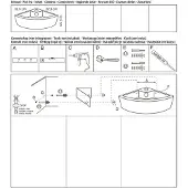 Differnz fontein 32x12.5x32cm Keramiek 1 kraangat 1 wasbak Wit