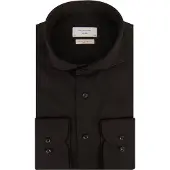 Profuomo Overhemd 'Japanese Knitted' zwart