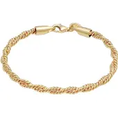 Elli - Elli PREMIUM Armbanden Dameskoord Gedraaid Elegant Basic in 925 Sterling Zilver