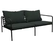 Houe Loungebank Avon 2 Seater Sofa Frame Black Cushion Alpine