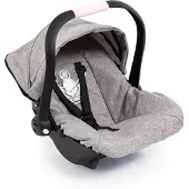 Bayer - Autostoeltje Deluxe Car Seat voor poppen - Grijs met kroon