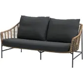 4 Seasons Outdoor Timor living bench 2.5 seaters Harvest with 3 cushions