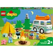 LEGO 10946 DUPLO Familieavontuur met kampeerbus, speelgoedauto, leerspeelgoed voor kinderen vanaf 2 jaar