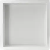 Guido Gusto Mat Wit RVS Inbouwnis 30x30x7cm