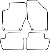 TCP Automatten | Mattenset Peugeot 308 - SW modellen - 2007 - 2014