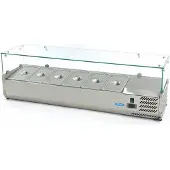 Maxima Opzetkoelvitrine - 140 cm - 6 x 1/3 GN Bakken