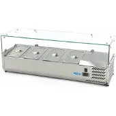 Maxima Opzetkoelvitrine - 120 cm - 4 x 1/3 GN Bakken
