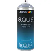 Motip - Spuitverf - AQUA Spray Paint - Deep Black RAL 9005 mat - watergedragen 400 ml
