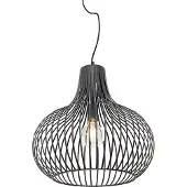 QAZQA Moderne hanglamp zwart 48 cm - Saffira
