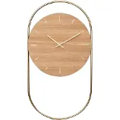 Andersen Furniture A-Wall wandklok 41x76 cm Oak-brass