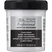 Winsor & Newton 3040859 Professional Acrylic Clear Gesso Primer 225 ml – transparante acrylprimer voor acryl- & olieverf