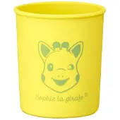 Sophie de Giraf Beker - Kinder servies - Drinkbeker - Vaatwasser- en magnetronbestendig - Siliconen - In witte geschenkdoos - Geel