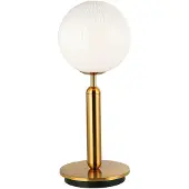 VIOKEF Tafellamp Jolin, wit / opaal, Woon-/ Eetkamer, Aluminium, Tafellamp