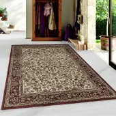 Muratap Mokhtar oosters klassiek laagpolig vloerkleed / creme- 80x150