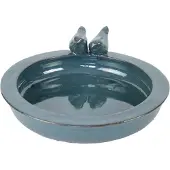 Esschert Design Vogelbad Keramiek Petrol Blauw blauw Keramiek