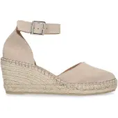 Manfield Beige suède sleehakken | Maat 39