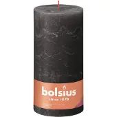 Bolsius Stompkaars Rustiek Shine Grijs 125 Uur D 10 H 20 Cm