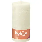 Bolsius Stompkaars Rustiek Shine Crème 125 Uur D 10 H 20 Cm