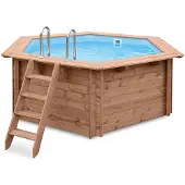 Interline Bali Houten Zwembad 440 X 136 Cm