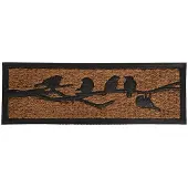 Best For Boots Deurmat Rubber/Kokosnoot Vogels op Tak, 75 x 25 x 0.9 cm