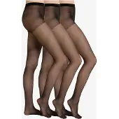 Pretty polly Day To Night Sheer - 15 denier panty's - 3 paar voordeel verpakking - M/L – zwart