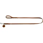 Hunter Looplijn Solid Education Cognac - Hondenriem - 150x1.6 cm