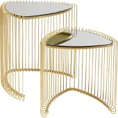 Kare design Bijzettafel Triangle Set van 2