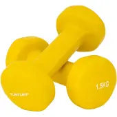 Tunturi Vinyl Dumbbells 2x 1,5 kg Yellow