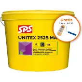 SPS Unitex 2525 Mat Muurverf - Op Kleur Gemengd - 4L