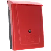 Profirst Mail PM 780 Kunststof Brievenbus Zwart-Rood